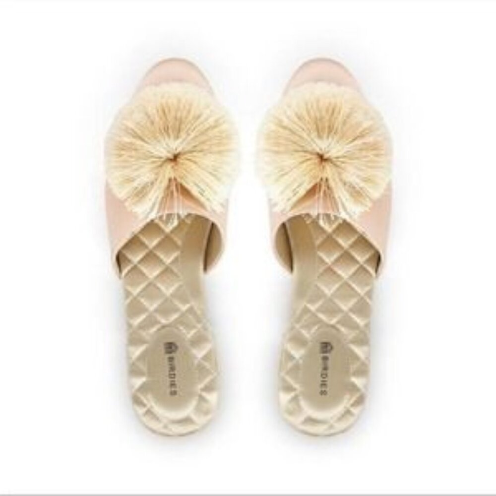 BIRDIES The Songbird Tassel Fringe Mules flats